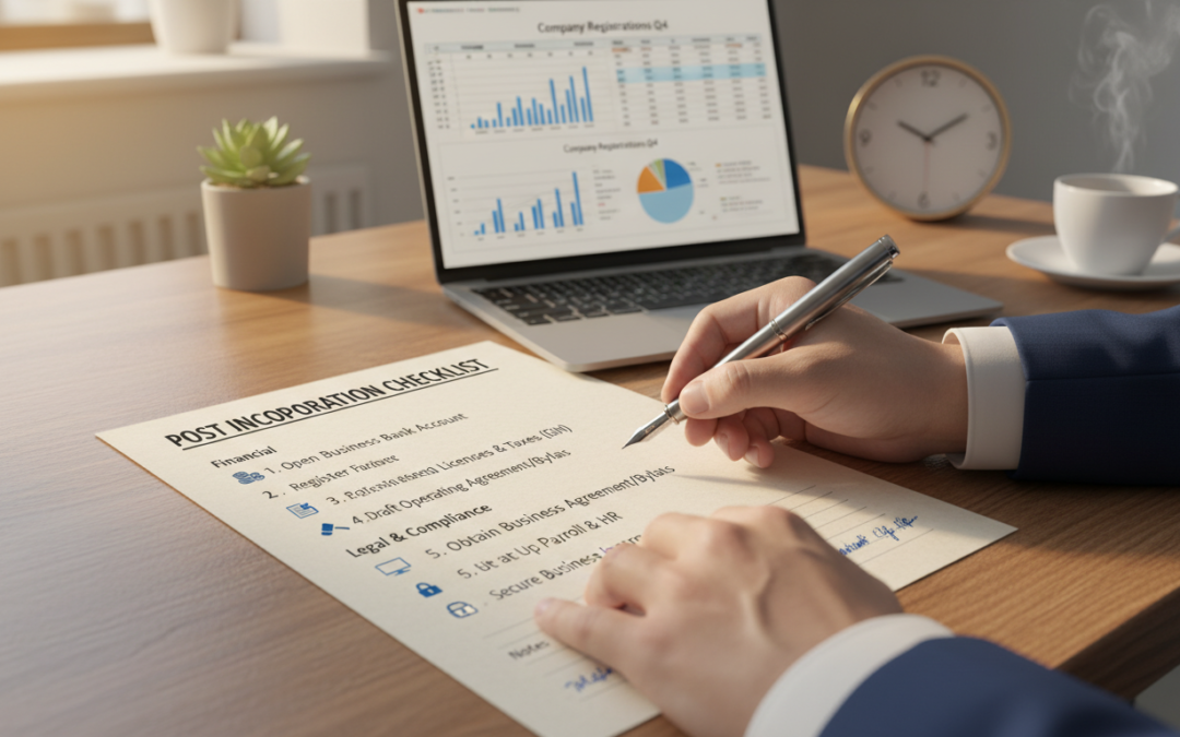 What to Do After Registering Company in Singapore Checklist