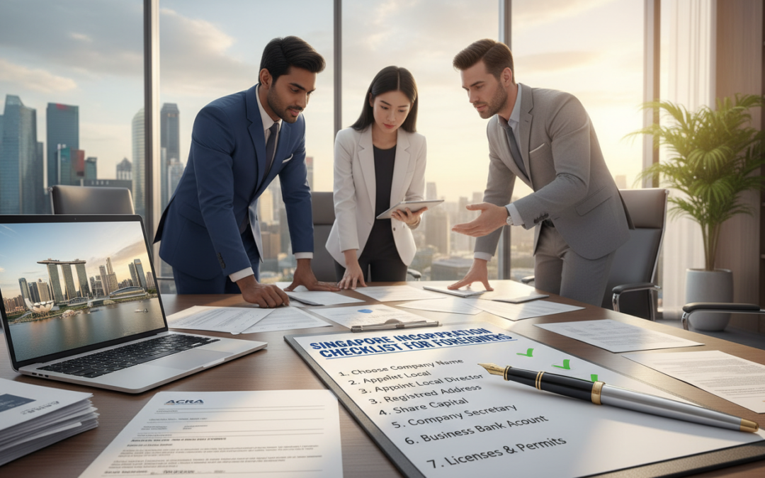 Complete Singapore Incorporation Checklist for Foreigners